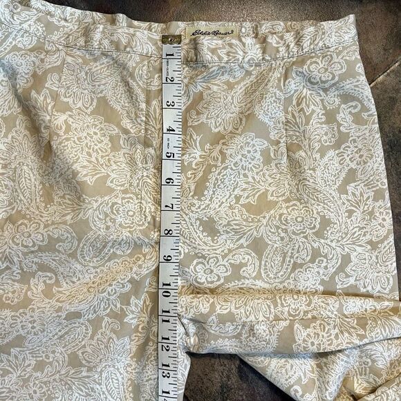 Eddie Bauer White Tan Paisley Lace Size 12 - Picture 4 of 9